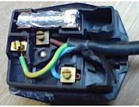 An incorrectly repaired plug